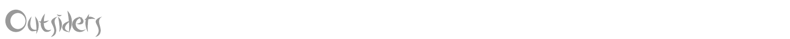 Outsiders font preview